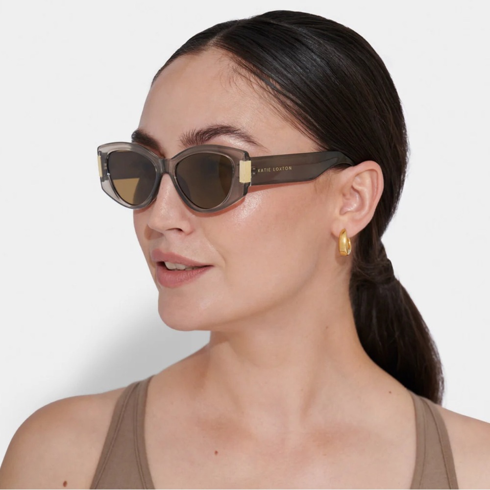 KATIE LOXTON - RIMINI SUNGLASSES - TRANSPARENT MINK - Picture 2 of 11